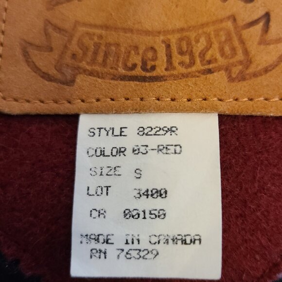 MIDWESTERN GARMENT CO VINTAGE  90'S RED SOUTHWESTERN BLAZER (SMALL) - Picture 7 of 9